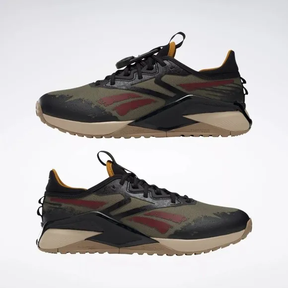 Reebok Nano X2 TR Adventure Mens Cross Training Shoes Black HQ6265 NEW Multi Sz
