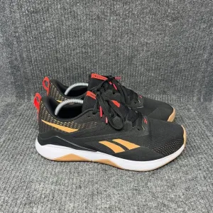 Reebok Nanoflex TR 2 Athletic Cross Training Shoes Black Gum Red Mens Size 11