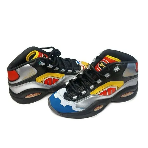 Reebok x Power Rangers Mens Size 5.5 Question Mid Megazord Allen Iverson GY0588
