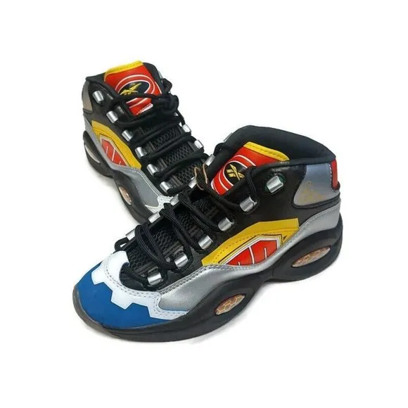 Reebok x Power Rangers Mens Size 5.5 Question Mid Megazord Allen Iverson GY0588