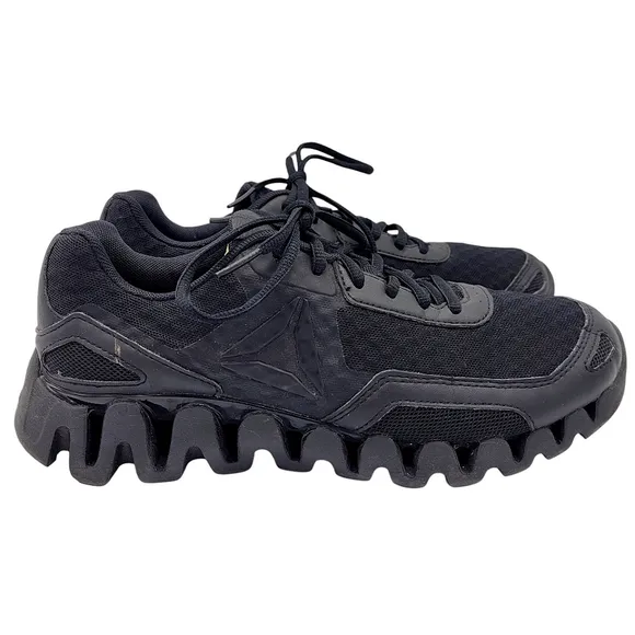 Reebok Zig Evolution Athletic Running Sneakers Shoes BD5564 Black Women's Size 8