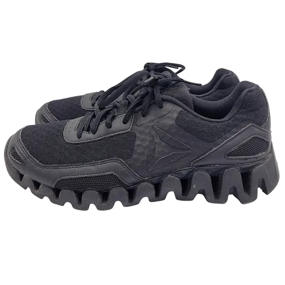 Reebok Zig Evolution Athletic Running Sneakers Shoes BD5564 Black Women's Size 8