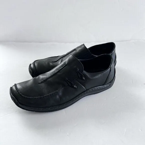 Reiker Women's Black Celia Slip On Comfort Shoes Size 10