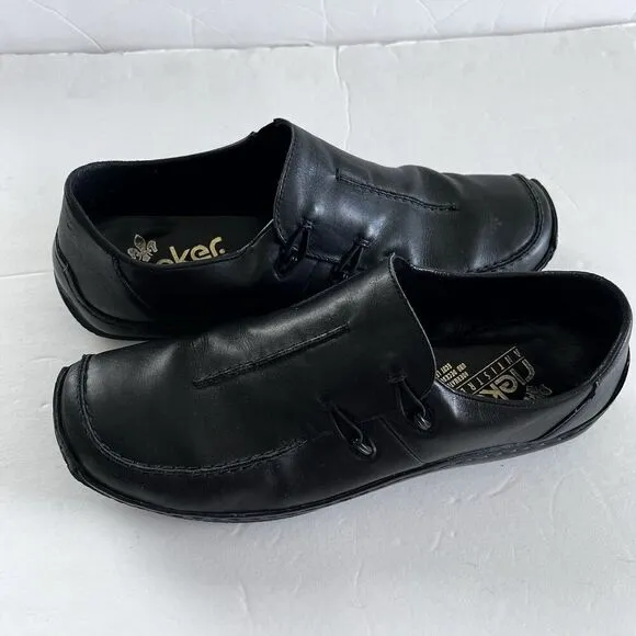 Reiker Women's Black Celia Slip On Comfort Shoes Size 10