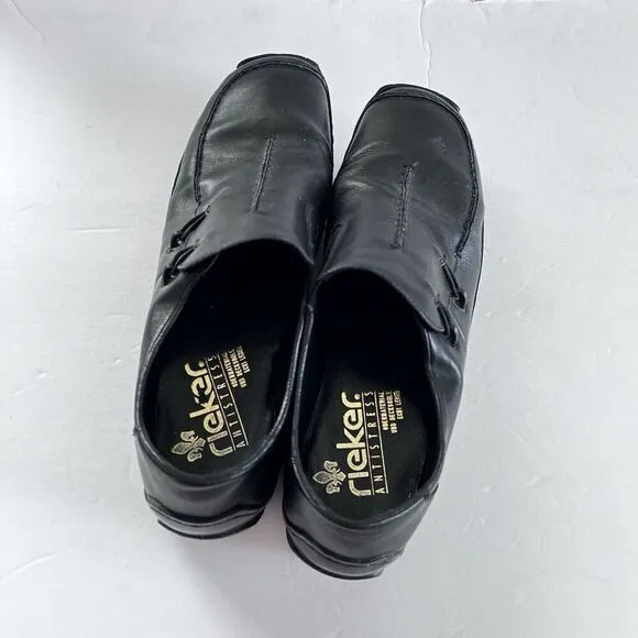 Reiker Women's Black Celia Slip On Comfort Shoes Size 10