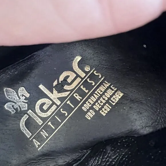 Reiker Women's Black Celia Slip On Comfort Shoes Size 10