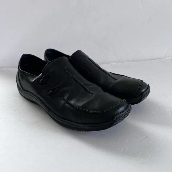 Reiker Women's Black Celia Slip On Comfort Shoes Size 10