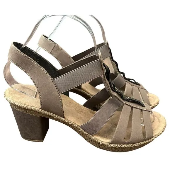 Rieker Rudy Stafford Sandal Size 39 EU / 8 US taupe