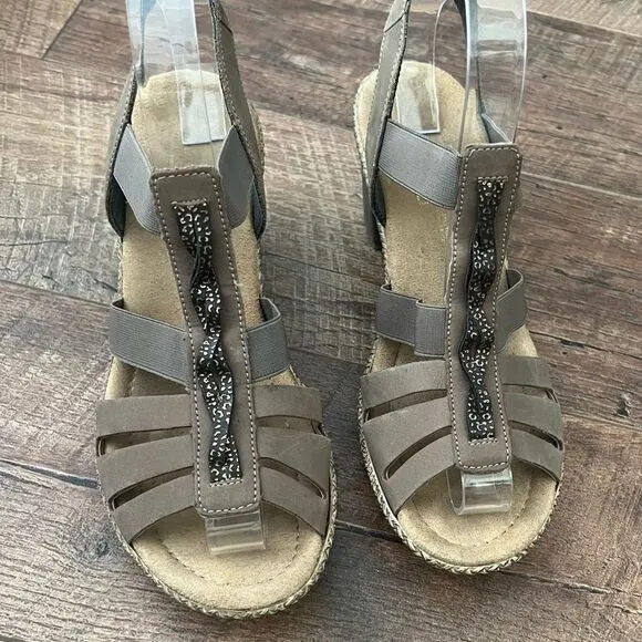 Rieker Rudy Stafford Sandal Size 39 EU / 8 US taupe