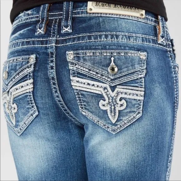 Rock Revival Bling Easy Capri Jeans