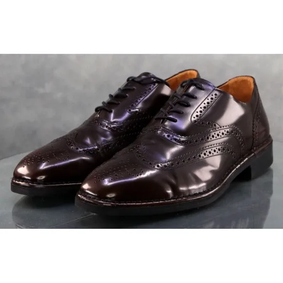 Rockport Dressports Men's Wingtip Brogue Dress Shoes Size 10 (W) Wide Brown