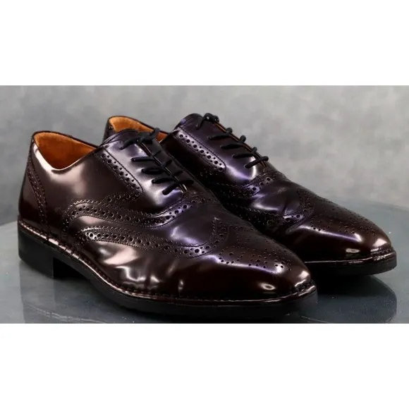 Rockport Dressports Men's Wingtip Brogue Dress Shoes Size 10 (W) Wide Brown