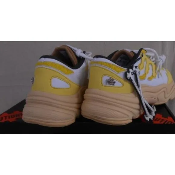 Rockstar Brand X Bleached Bone Sneakers Size 9 In Box Excellent White Yellow