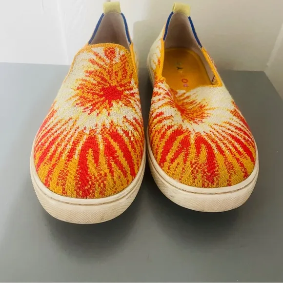 ROTHY’S Big Kids Sunburst Pattern Slip On Sneakers