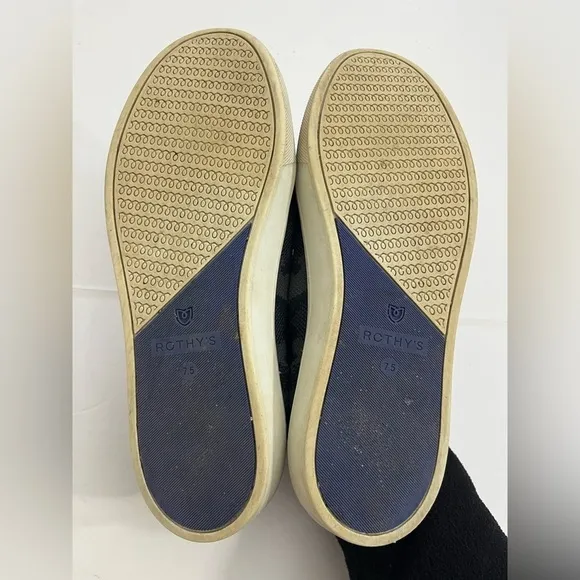 Rothy’s Slide On Gray Camo Shoes Size 7.5