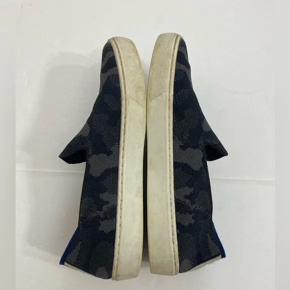 Rothy’s Slide On Gray Camo Shoes Size 7.5