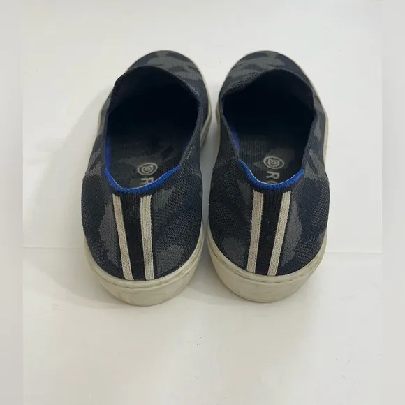 Rothy’s Slide On Gray Camo Shoes Size 7.5
