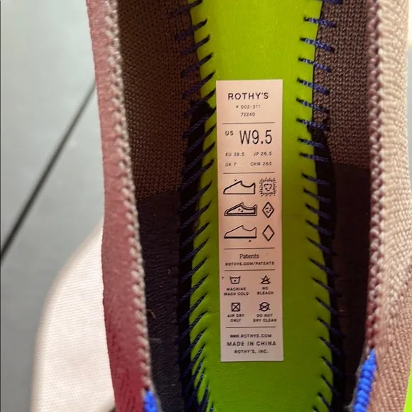 Rothy's The Point Pebble Grey Flat Size 9.5
