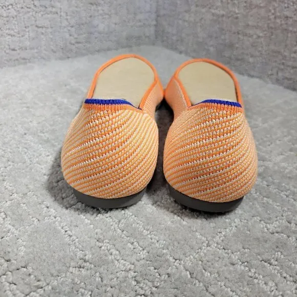 Rothy's The Point Women's Size 9.5 US Orange Sherbet Slip On Pointed Toe Shoes