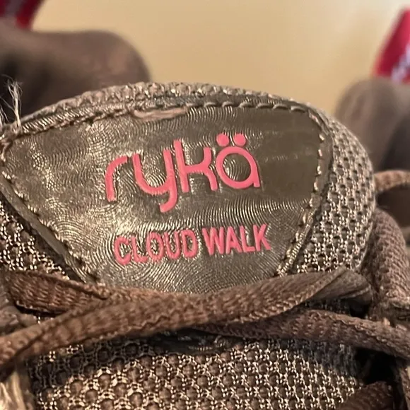 RYKA Women's CloudWalk Shoes Sneakers Gray &amp; Pink Size 7.5M