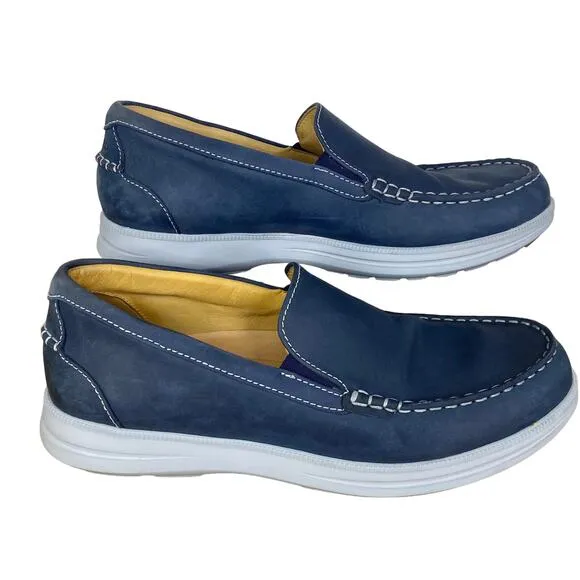 Samuel Hubbard Blue Skies Driftwood Slip On Nubuck Leather Shoes Mens Sz 11.5