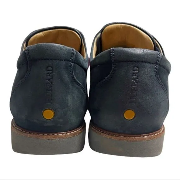 SAMUEL HUBBARD Bucks Mens Size 10/43.5  Navy Blue Nubuck Casual Oxfords Shoes
