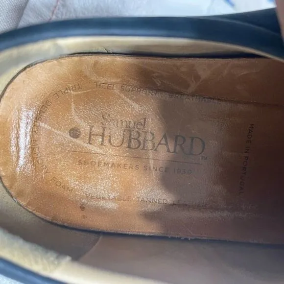 SAMUEL HUBBARD Bucks Mens Size 10/43.5  Navy Blue Nubuck Casual Oxfords Shoes