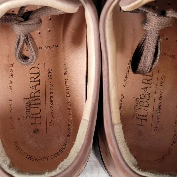 Samuel Hubbard Free Oxford Shoes Mens Size 11.5 W Wide Brown Nubuck Round Toe