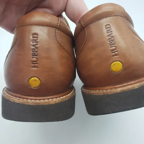 Samuel Hubbard Men US 12 EU 46 brown leather slip on shoes Frequent Traveler
