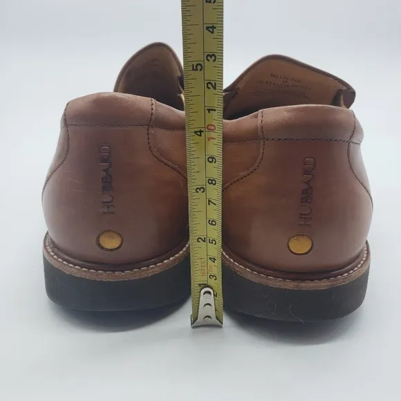Samuel Hubbard Men US 12 EU 46 brown leather slip on shoes Frequent Traveler