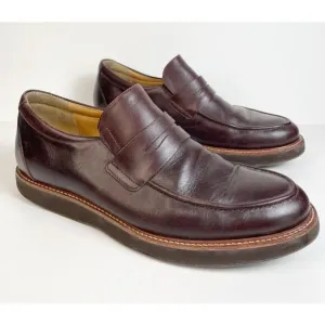 Samuel Hubbard Shoes Mens 9 Cognac Penny Loafers Leather Ivy Legend Comfort Sole