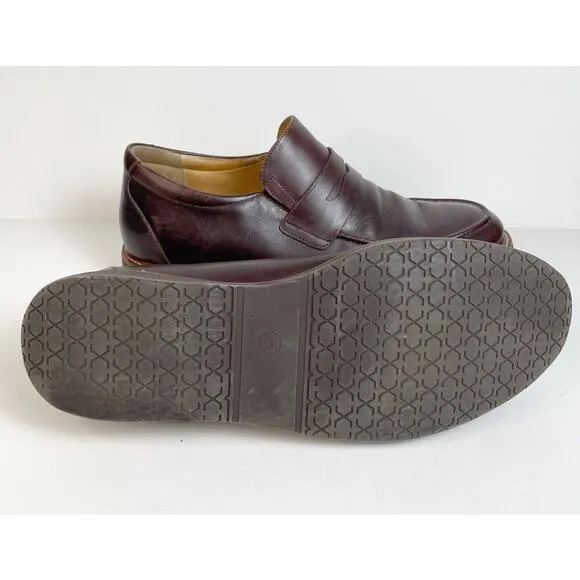 Samuel Hubbard Shoes Mens 9 Cognac Penny Loafers Leather Ivy Legend Comfort Sole