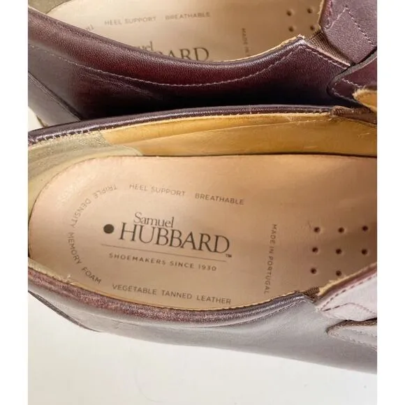 Samuel Hubbard Shoes Mens 9 Cognac Penny Loafers Leather Ivy Legend Comfort Sole