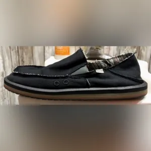🪺Sanuk Black Hemp Donny Slip Ons