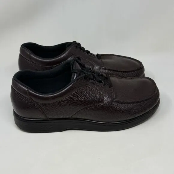 SAS Bout Time Shoes Mens 14 WW Extra Wide Brown Leather Lace Up ComfY NO INSOLES