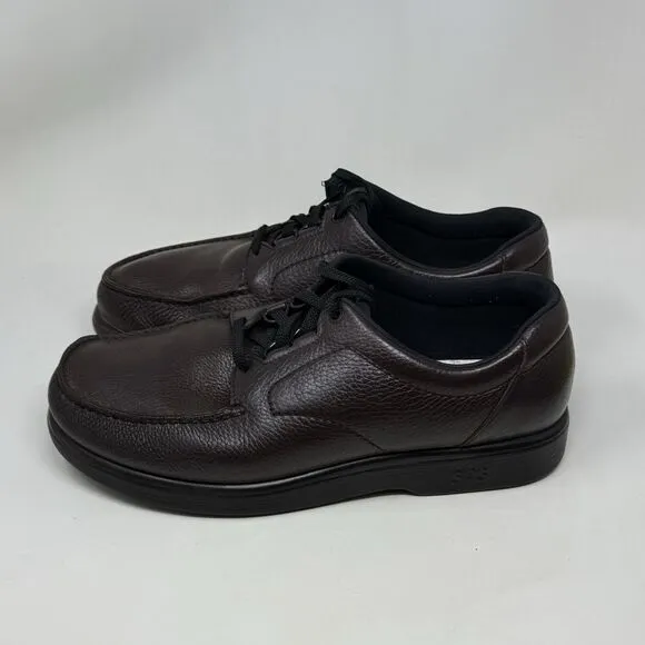 SAS Bout Time Shoes Mens 14 WW Extra Wide Brown Leather Lace Up ComfY NO INSOLES