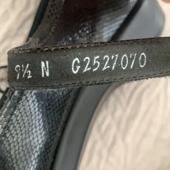 𝅺SAS Maria Mary Jane style black snake print leather shoes