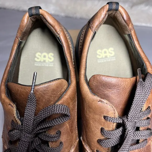 SAS Move On Mens Shoes Size 10.5 Wide Lace Up D9907352 Brown Grandpa Core