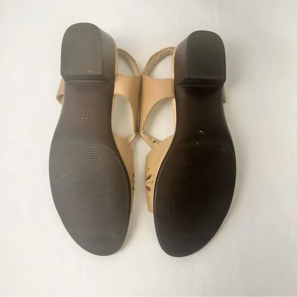 Sas Sandals Size 10 Women's Cream Tripad Comfort Leather Shoes Classic Vacation