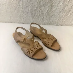 Sas Sandals Size 10 Women's Cream Tripad Comfort Leather Shoes Classic Vacation