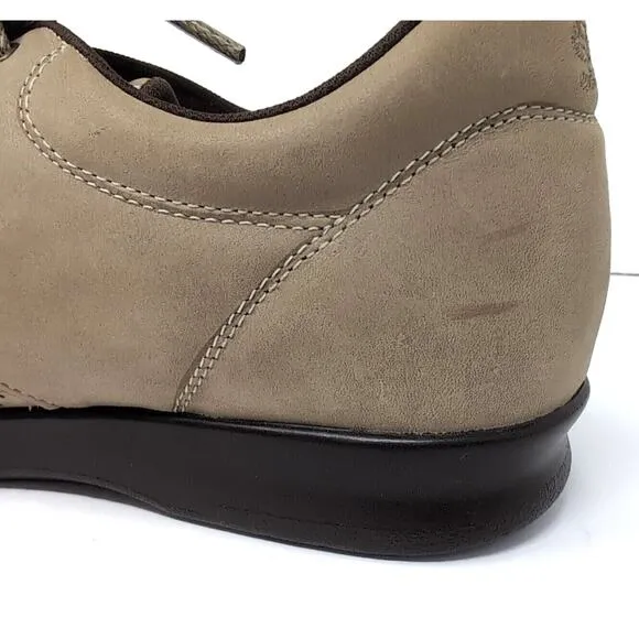 SAS Shoes Free Time Women's 7.5 W Wide Leather Walking Shoe Handsewn USA Made