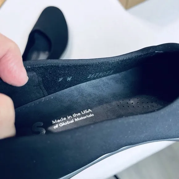 SAS Shoes Women's Bliss Black Loafer 9 Wide SAS Bliss Slip On Comfort Wedge