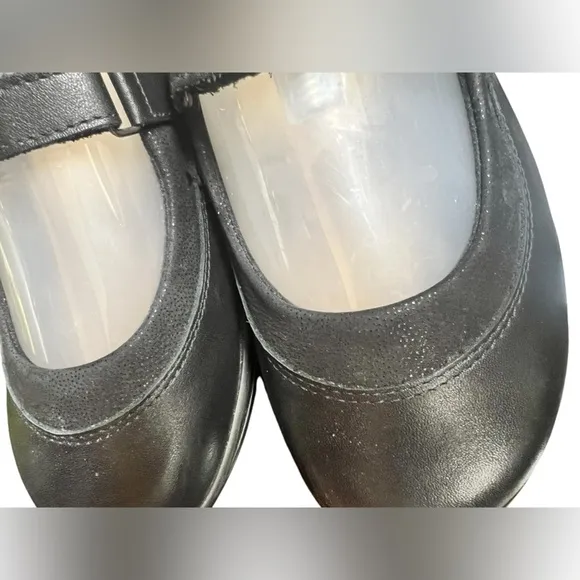 SAS Step Out Tripad Comfort Black Leather Mary Jane Flat Shoes Women's 6.5W