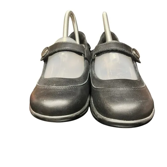 SAS Step Out Tripad Comfort Black Leather Mary Jane Flat Shoes Women's 6.5W