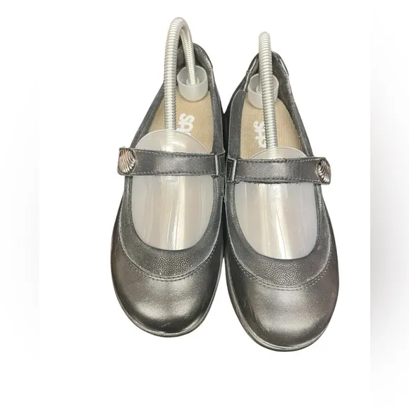 SAS Step Out Tripad Comfort Black Leather Mary Jane Flat Shoes Women's 6.5W