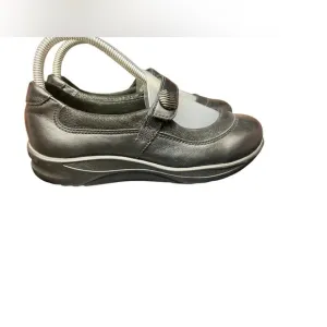 SAS Step Out Tripad Comfort Black Leather Mary Jane Flat Shoes Women's 6.5W