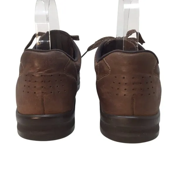 SAS Walk Easy Brown Lace Up Leather Shoes Women's 11 N Narrow Comfort Walking