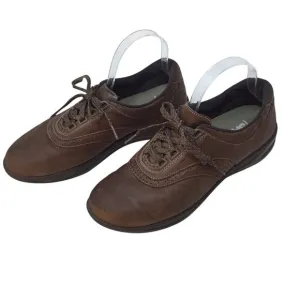 SAS Walk Easy Brown Lace Up Leather Shoes Women's 11 N Narrow Comfort Walking