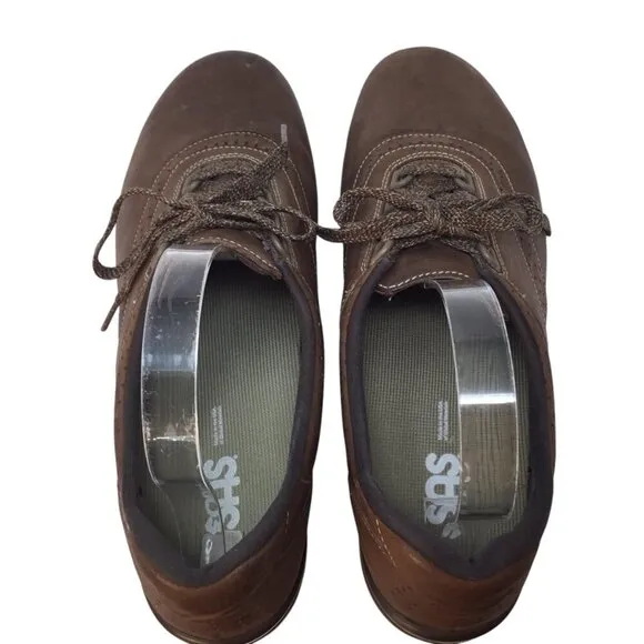 SAS Walk Easy Brown Lace Up Leather Shoes Women's 11 N Narrow Comfort Walking