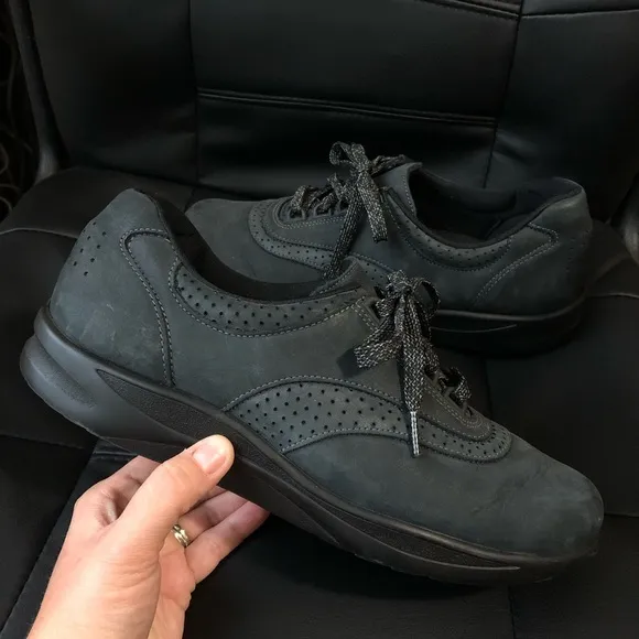 SAS Women’s Walk Easy Nero Black Walking Shoes Size 10 N